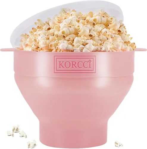 Miniatura 16 de El Original Korcci Palomitero de Silicona para Microondas, Palomitero para Microondas, Tazón Plegable para Hacer Palomitas en Microondas, No Azul