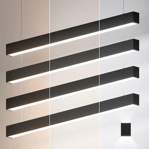 Miniatura 12 de Luz lineal LED de 4 pies, luz arriba y abajo de 50/45/40/35/30W, CCT de 3000/4000/5000K, luminarias lineales comerciales y residenciales
