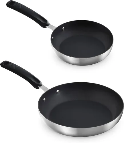 Miniatura 8 de Zakarian x Dash TruPro® Juego de sartenes antiadherentes de acero inoxidable de tres capas, utensilios de cocina duraderos para cocinar todos