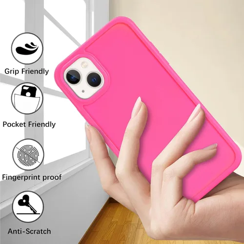 Miniatura 3 de Funda para iPhone 13 mini con protector de pantalla integrado y protección de cuerpo completo, para Apple iPhone 13 Mini, fundas para hombres, Rojo