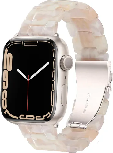 Miniatura 42 de HOPO Compatible With Apple Watch Band Thin Lightweight Resin Strap Bracelet Fashion Wristband Replacement For iWatch Bands Series Ultra 11 10 9 8 7