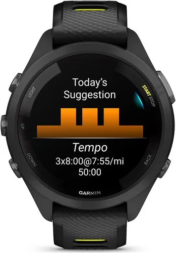 Miniatura 5 de Garmin 010-02810-03 Forerunner 265S Reloj inteligente GPS Negro/Amp Amarillo Bundle con Deco Essentials Exclusivo 26 Meses CPS Paquete de Protección