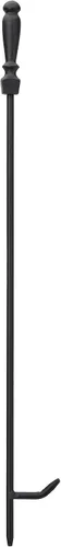 Miniatura 9 de Uniflame Juego de fuego negro de 5 piezas con asas de bola y base cuadrada Ball Handles and Square Base