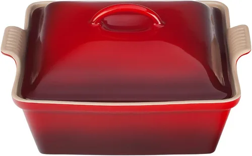 Miniatura 7 de Le Creuset Cacerola cuadrada cubierta de gres Heritage, 2.36L (9"), Sal Marina Sea Salt