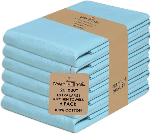 Miniatura 70 de Urban Villa Toallas de cocina 100% algodón, paquete de 6, altamente absorbentes, de secado rápido, súper suaves, de primera calidad, para cocina