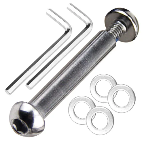 Miniatura 18 de M8 - Juego de tornillos Allen para eje de acero al carbono de grado 0.346 x 1.102 in x 3.386 in para delantero trasero 2 3 4 ruedas Stunt Scooter 35