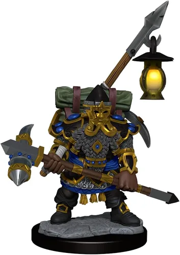 Miniatura 6 de WizKids D&D Frameworks: Dwarf Fighter Male - Sin pintar y sin ensamblar