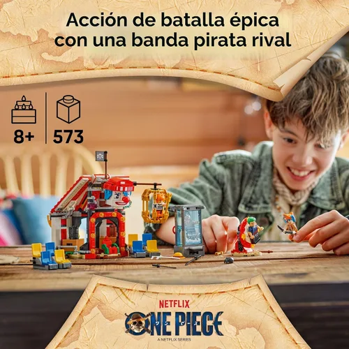 Miniatura 2 de LEGO One Piece Buggy The Clown's Circus Tent Bloques de construcción – Juguete de construcción creativo para niños y niñas, 8+ – 4 figuras