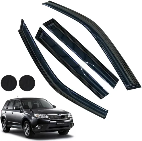 Miniatura 50 de Protectores de lluvia para Mazda 3 Hatchback 2010-2013, deflectores de ventana lateral con cinta adhesiva para Mazda 3 Hatchback, viseras de ventana