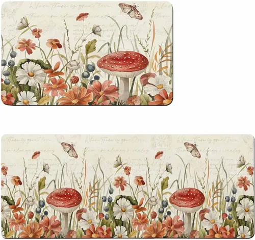 Miniatura 6 de Tapete de baño rústico con hongo para bañera, antideslizante, de secado rápido y absorbente, de tierra de diatomeas, para fregadero de cocina