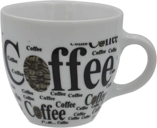 Miniatura 2 de Juego de 2 tazas de café expreso (2.5 onzas) Juego de tazas de cerámica con distintivas frases vintage de café surtidas, en exclusivo juego