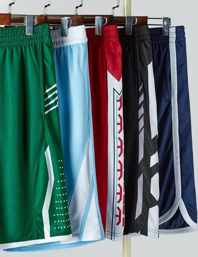 Miniatura 58 de Liberty Imports Paquete de 5 pantalones cortos de baloncesto atléticos de secado rápido para hombre, entrepierna de 9 pulgadas con bolsillos, ropa