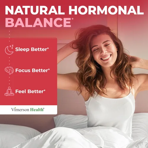 Miniatura 6 de Harmonía hormonal para mujeres con cohosh negro, Dong Quai y trébol rojo - Equilibrio hormonal natural para mujeres de todas las edades - Apoya