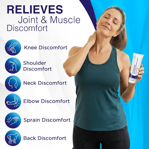 Miniatura 2 de Dr. T Crema de condroitina de glucosamina, fórmula prémium con MSM y colágeno para molestias articulares y musculares, mantiene la fuerza articular