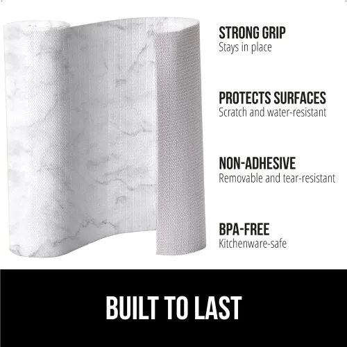 Miniatura 2 de GORILLA GRIP DripGuard - Forro para estantes, protector no adhesivo para cajones y gabinetes de cocina, antideslizante, de plástico con superficie