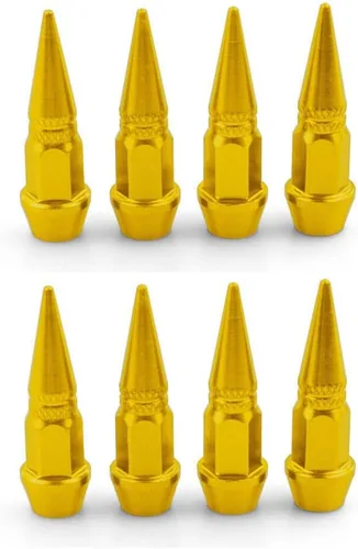 Miniatura 4 de TEAMWILL Tapones para válvula de neumático de coche, 8 unidades, con forma de pico (negro)