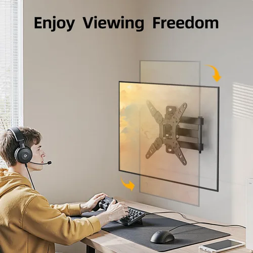 Miniatura 3 de IWORKBOARD 32+ 40 pulgadas Soporte de pared para TV de movimiento completo para televisores y monitores de 13-43", Soporte de pared giratorio