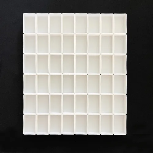 Miniatura 19 de 150 piezas de plástico transparente vacío para acuarelas – 0.07 onzas líquidas de capacidad, bandejas de pintura recargables para acuarelas sólidas