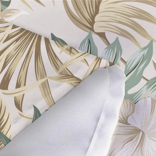 Miniatura 6 de DYNH Cortina de ducha para baño, diseño de plantas tropicales, plantas tropicales, caravanas, hojas de palmera verde salvia, beige, bonita