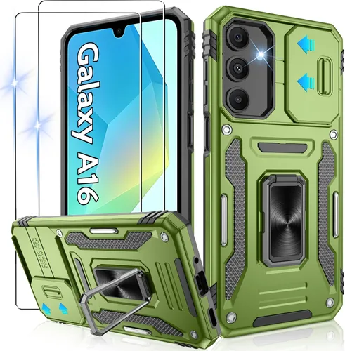 Miniatura 102 de Gritup para Samsung Galaxy S22 Funda con protectores de pantalla HD de 2 paquetes y cubierta deslizante para la cámara, protección contra caídas