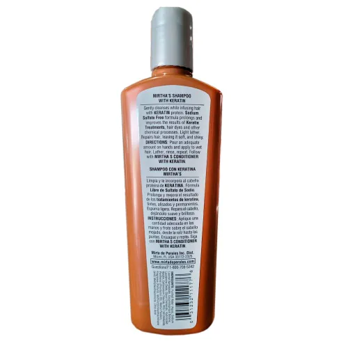 Miniatura 3 de Mirta De Perales Champú para el cabello con queratina 16 Oz. 2-PACK