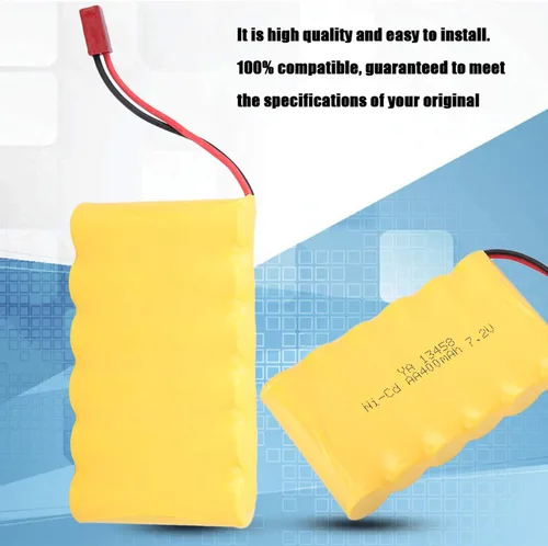 Miniatura 6 de JERYS Batería de coche de RC, 7.2V 400MAH 2PCS RC accesorios del coche para al aire libre