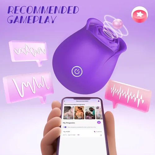 Miniatura 2 de Allovü - Juguete sexual de rosa 2 en 1 con 9 modos de succión, juguetes sexuales para adultos y juegos para estimulador anal del punto G