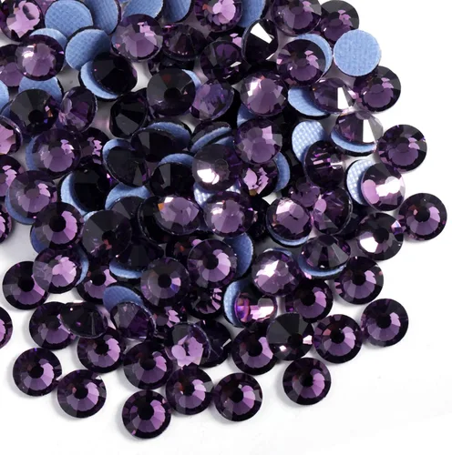 Miniatura 40 de Beadsland Hotfix - 2880 diamantes de imitación de cristal con parte trasera plana para manualidades, ropa, decoraciones de bricolaje, cristal AB