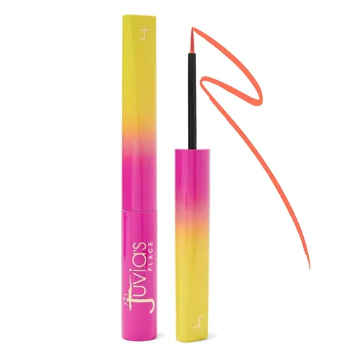 Miniatura 8 de Juvia's Place Garden Of Juvia's Liquid Liner Sun Flower - Amarillo neón, maquillaje líquido de color intenso, sin crueldad, a prueba de manchas