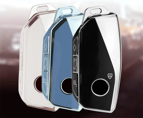 Miniatura 4 de Funda para llavero de TPU para BMW Serie 7 760i X7 IX XM 2023 para BMW Energie 7er Accesorios con llaveros, cubierta de carcasa de llave