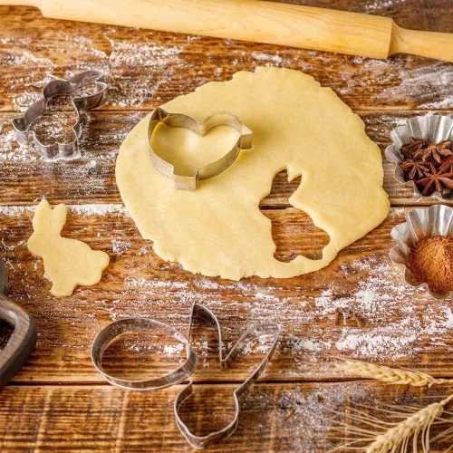 Miniatura 3 de Cortadores de galletas de Pascua, 5 piezas de pollo, zanahoria, huevo, conejo, conejo, formas de conejo, cortadores de galletas de metal