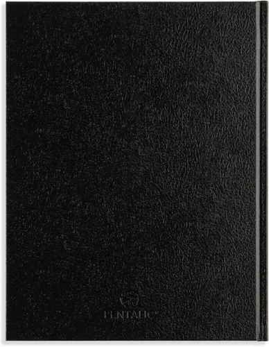 Miniatura 2 de Pentalic - Cuaderno de bocetos de tapa dura de doble alambre de 5.5 x 8 pulgadas, 80 hojas, color azul