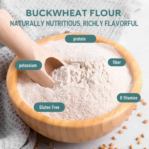 Miniatura 4 de Fairhaven Mill Harina de trigo sarraceno orgánico, grano entero, naturalmente sin gluten y certificado orgánico por USDA, perfecta para panqueques
