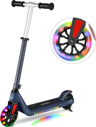 Caroma Electric Scooter for Kids Ages 6-14, 120W Motor & 15 Mph, 85 Mins Ride Time, Adjustable Height & Speed, LED Display, Kids Electric Scooter,