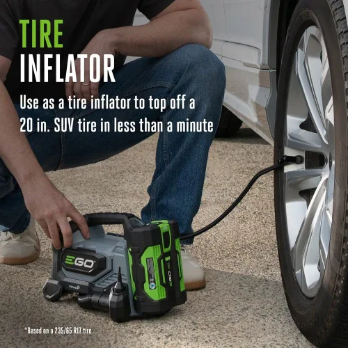 Miniatura 7 de EGO POWER+ Inflador compacto de 160 PSI para automóvil, hogar, deporte, compresor de aire portátil, batería y cargador no incluidos - IF1600