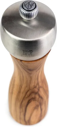 Miniatura 3 de Peugeot - Molinillo de pimienta manual Fidji - Molinillo ajustable - Madera de olivo y acero inoxidable, natural, 8 pulgadas Oliva (Olive wood)