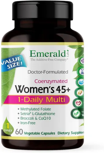 EMERALD LABS Multivitamínico 1-Diario para Mujeres 45+ - Multivitamínico Completo para Apoyo Integral, Salud Ósea y Cardíaca* - Diseñado para