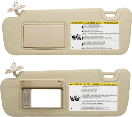 Miniatura 6 de NHILES Visera para el lado izquierdo del conductor, compatible con Toyota Highlander 2014 2015 2016 2017 2018 2019, reemplaza # 74320-0E074-A0
