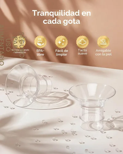 Miniatura 4 de Nuliie Kit de tamaño de brida 3 en 1 de 13/15/17/19/0.827 in para brida/escudo de extractor de leche doble eléctrico de 0.945 in, 10 piezas