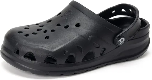 Miniatura 3 de HEVA Zuecos de jardín para mujer adulta, pantuflas clásicas sin cordones, sandalias deportivas de secado rápido