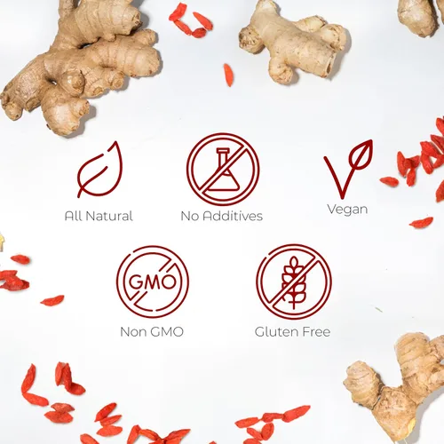 Miniatura 4 de Dr. Zisman ZT Slimming Tea Mezcla de desintoxicación Goji-Ginger Té de hierbas orgánico saludable para la limpieza, mejora tu metabolismo