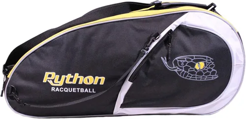 Miniatura 5 de Python Deluxe "3R" (3 raquetas) Serie de bolsas de raquetbol (negro/azul, negro/rojo, negro/amarillo)