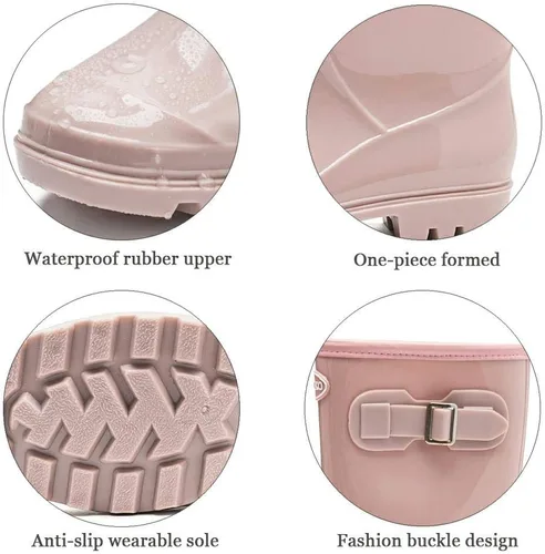 Miniatura 5 de DKSUKO Women's Tall Rain Boots Garden Boots Waterproof Wellington Rubber Boots