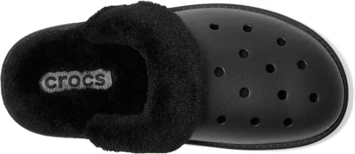Miniatura 7 de Crocs - Pantuflas unisex para adultos, clásicas con forro, de pelo mullido