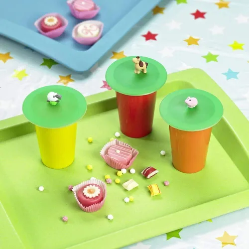 Miniatura 3 de LURCH Tapa de silicona reutilizable para taza de café y té de Alemania Tapa de vidrio Sello de succión antipolvo y camping y al aire libre