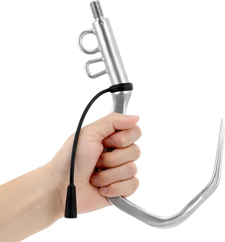 Miniatura 10 de SANLIKE Big Fishing Hook Tuna Hook 1/2 inch Thread 304 Stainless Steel Giant Saltwater Heavy Duty Fish Hook for Saltwater Sardines Swordfish