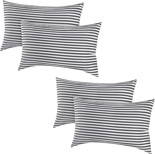 EIUE Paquete de 4 almohadas de cama para dormir, almohadas para personas que duermen de lado y bocarriba, almohadas súper suaves rellenas de