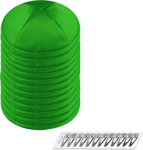 Miniatura 22 de Zion Judaica Deluxe Satin Kippot Bulk Packs Kippas o Kippa Individual Incluye Clips Kipa Gratis