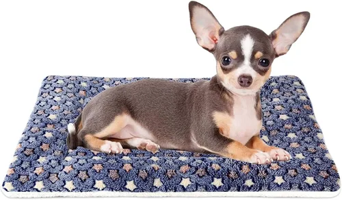 Miniatura 8 de Mora Pets Cama para perros ultra suave con bonito estampado de estrellas, lavable para perros grandes, medianos y pequeños, reversible, forro polar