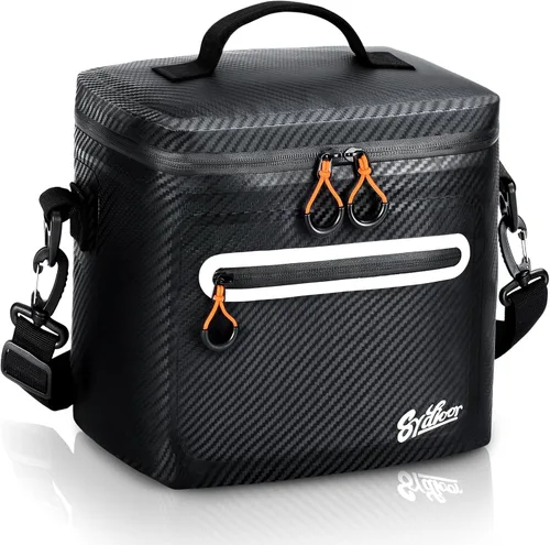 Miniatura 16 de Bolsa de picnic con aislamiento de lados blandos, 7/16/30 latas de lonchera aislada, bolsa de almuerzo impermeable, a prueba de fugas, portátil